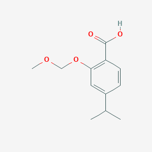 molecular formula C12H16O4 B8394771 4-Isopropyl-2-methoxymethoxybenzoic acid 