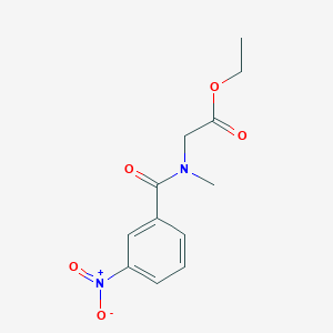 [(3-Nitro-benzoyl)-methyl-amino]-acetic acid ethyl ester
