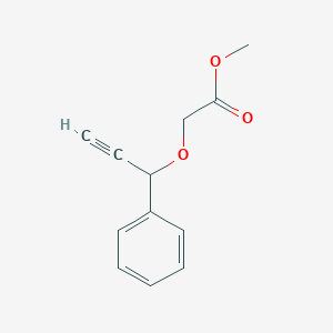 Methyl 2-(1-phenylprop-2-ynyloxy)acetate