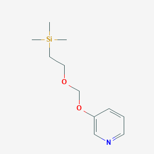 molecular formula C11H19NO2Si B8394797 3-(2-Trimethylsilylethoxymethoxy)-pyridine 