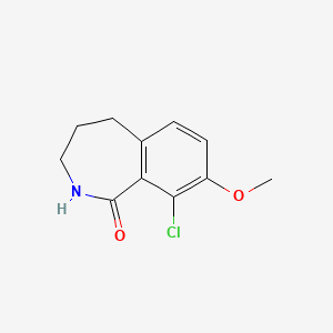 9-chloro-8-methoxy-2,3,4,5-tetrahydro-1H-2-benzazepin-1-one