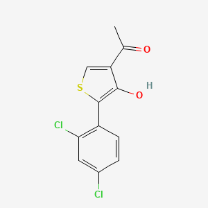 molecular formula C12H8Cl2O2S B8394872 2-(2,4-Dichlorophenyl)-3-hydroxy-4-methylcarbonyl thiophene 