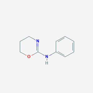 molecular formula C10H12N2O B8394883 2-Phenyliminotetrahydro-2H-1,3-oxazine 