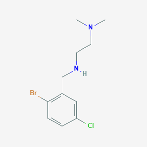 molecular formula C11H16BrClN2 B8394898 N'-(2-bromo-5-chlorobenzyl)-N,N-dimethylethane-1,2-diamine 