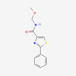 molecular formula C12H12N2O2S B8394911 2-Phenyl-thiazole-4-carboxylic acid methoxymethylamide 