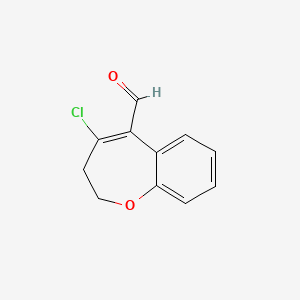 molecular formula C11H9ClO2 B8394939 4-Chloro-2,3-dihydro-benzo[b]oxepine-5-carbaldehyde 