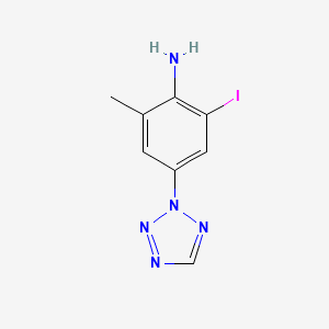 2-(4-Amino-3-iodo-5-methylphenyl)tetrazole