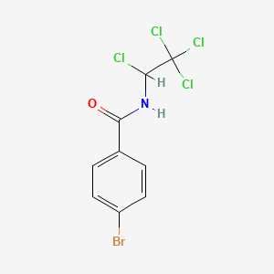 4-bromo-N-(1,2,2,2-tetrachloroethyl)benzamide