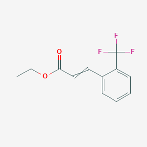 molecular formula C12H11F3O2 B8395112 2-Trifluoromethylcinnamic acid ethyl ester 
