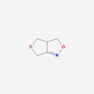 molecular formula C5H7NO2 B8395126 (+/-)-3a,4-dihydro-3H,6H-furo[3,4-c]isoxazole 