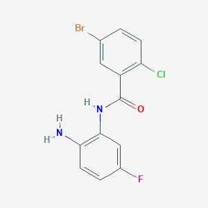 molecular formula C13H9BrClFN2O B8395138 N-(2-Amino-5-fluoro-phenyl)-5-bromo-2-chloro-benzamide 