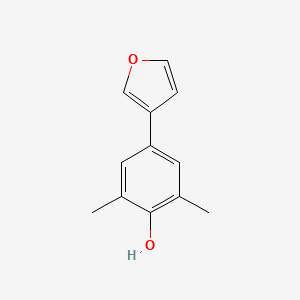 molecular formula C12H12O2 B8395146 4-(Furan-3-yl)-2,6-dimethylphenol 