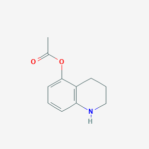 molecular formula C11H13NO2 B8395179 1,2,3,4-Tetrahydroquinolin-5-yl acetate 