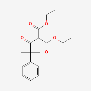 molecular formula C17H22O5 B8395187 Diethyl 2-(2-methyl-2-phenylpropanoyl)malonate 