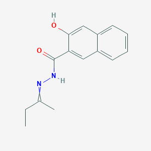 molecular formula C15H16N2O2 B8395205 3-hydroxy-N'-(1-methylpropylidene)-2-naphthohydrazide 