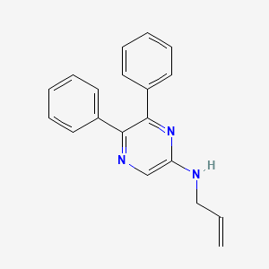 molecular formula C19H17N3 B8395215 2-Allylamino-5,6-diphenylpyrazine 