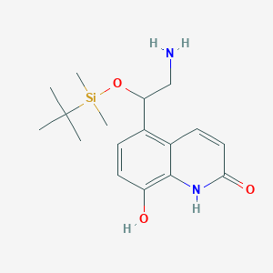 (R)-5-(2-Amino-1-((tert-butyldimethylsilyl)oxy)ethyl)-8-hydroxyquinolin-2(1H)-one