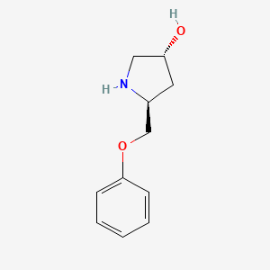 molecular formula C11H15NO2 B8395240 (3R,5S)-5-(phenoxymethyl)pyrrolidine-3-ol 