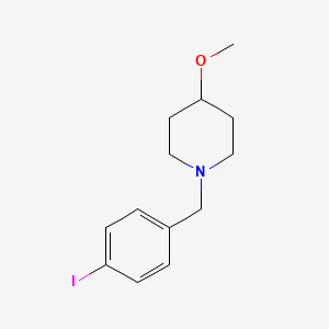 molecular formula C13H18INO B8395248 1-(4-Iodobenzyl)-4-methoxypiperidine 