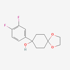8-(3,4-Difluorophenyl)-1,4-dioxaspiro[4.5]decan-8-ol
