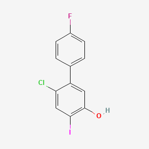 6-Chloro-4'-fluoro-4-iodobiphenyl-3-ol