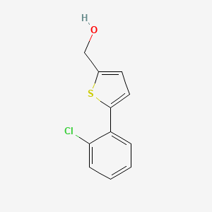 molecular formula C11H9ClOS B8395285 [5-(2-Chlorophenyl)-2-thienyl]methanol 