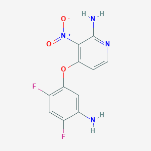 4-(5-Amino-2,4-difluorophenoxy)-3-nitropyridin-2-amine