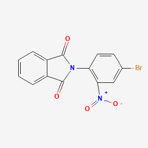 molecular formula C14H7BrN2O4 B8395300 2-(4-Bromo-2-nitrophenyl)isoindoline-1,3-dione 