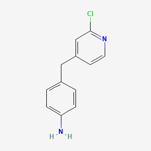 molecular formula C12H11ClN2 B8395343 4-(2-Chloro-pyridin-4-ylmethyl)-phenylamine 