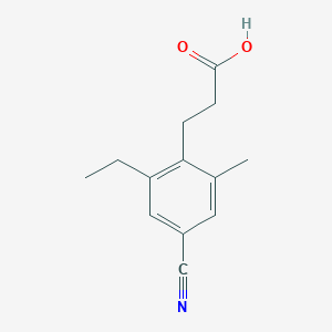 3-(4-Cyano-2-ethyl-6-methyl-phenyl)-propionic acid