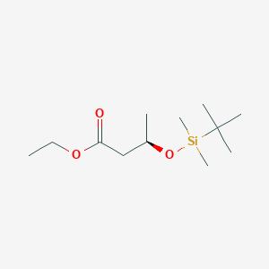 molecular formula C12H26O3Si B8395354 Ethyl (R)-3-(tert-butyldimethylsiloxy)butanoate 