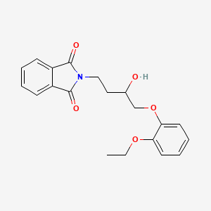 molecular formula C20H21NO5 B8395409 1-(2-Ethoxyphenoxy)-4-phthalimido-2-butanol 