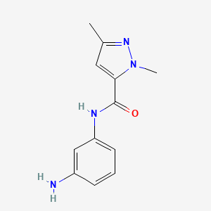 N-(3-aminophenyl)-1,3-dimethyl-1H-pyrazole-5-carboxamide