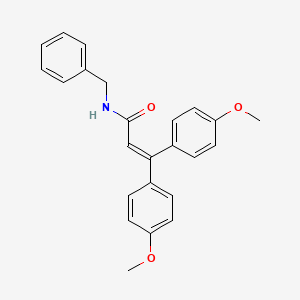 molecular formula C24H23NO3 B8395489 N-Benzyl-3,3-bis(4-methoxyphenyl)acrylamide CAS No. 115499-61-1