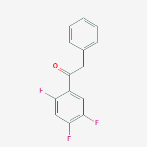 molecular formula C14H9F3O B8395519 2',4',5'-Trifluorophenylacetophenone 