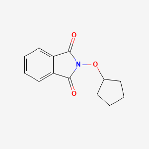 molecular formula C13H13NO3 B8395521 N-cyclopentyloxyphthalimide 