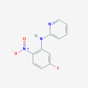 molecular formula C11H8FN3O2 B8395527 (5-Fluoro-2-nitrophenyl)pyridin-2-yl-amine 