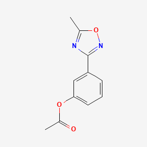 3-(5-Methyl-1,2,4-oxadiazol-3-yl)phenyl acetate