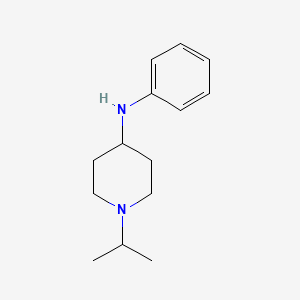 molecular formula C14H22N2 B8395587 1-(1-methylethyl)-N-phenyl-4-piperidinamine 