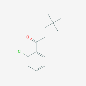 molecular formula C13H17ClO B8395596 1-(2-Chloro-phenyl)-4,4-dimethyl-pentan-1-one 