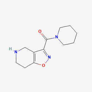molecular formula C12H17N3O2 B8395610 Piperidin-1-yl(4,5,6,7-tetrahydroisoxazolo[4,5-c]pyridin-3-yl)methanone 