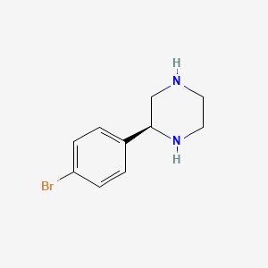molecular formula C10H13BrN2 B8395642 (2S)-2-(4-Bromophenyl)piperazine 