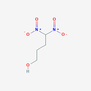 molecular formula C4H8N2O5 B8395689 4,4-Dinitrobutan-1-OL CAS No. 29609-84-5