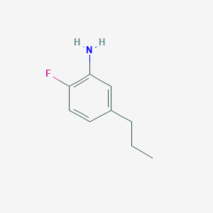 molecular formula C9H12FN B8395708 2-Fluoro-5-n-propylaniline 