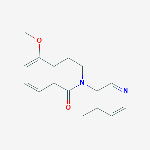 molecular formula C16H16N2O2 B8395718 5-Methoxy-2-(4-methyl-pyridin-3-yl)-3,4-dihydro-2H-isoquinolin-1-one 
