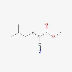 molecular formula C9H13NO2 B8395736 Methyl 2-cyano-5-methylhex-2-enoate 
