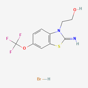 2-(2-Imino-6-trifluoromethoxy-3-benzothiazolinyl)ethanol hydrobromide
