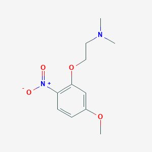 molecular formula C11H16N2O4 B8395792 [2-(5-Methoxy-2-nitrophenoxy)ethyl]dimethylamine 