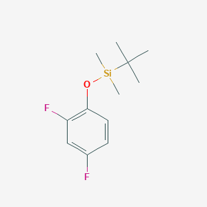 molecular formula C12H18F2OSi B8395793 Tert-butyl(2,4-difluorophenoxy)dimethylsilane 