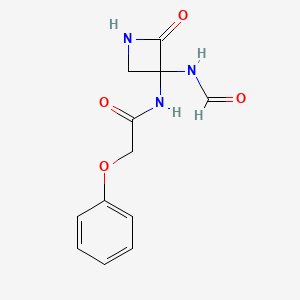 N-(3-Formamido-2-oxoazetidin-3-yl)-2-phenoxyacetamide
